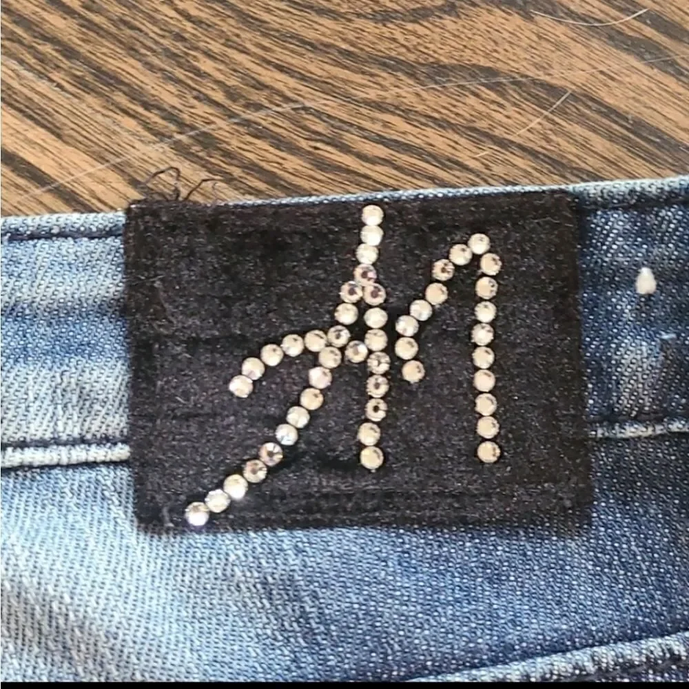 A7 Blue Jeans with Swarovski Crystals